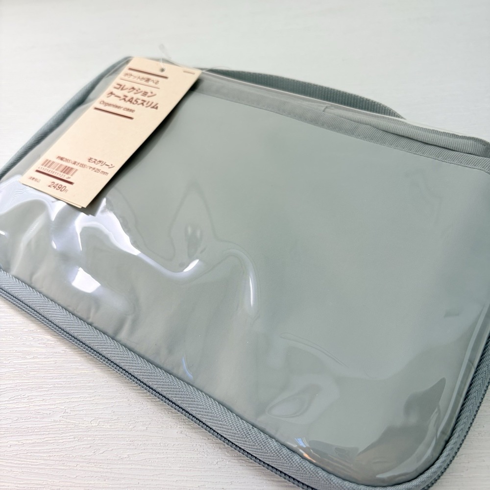 NEW MUJI A5 Slim Pocket Selectable Collection Case Moss Green 265×155×25mm - Picture 7 of 10